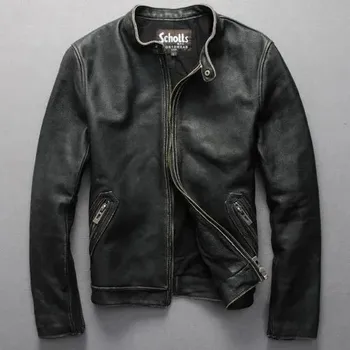 Moto bunda Leather Fashion Kožená motorkářská bunda z jehněčí kůže v krátkém střihu Velikost: 5XL, Barva (Varianta): black mobian