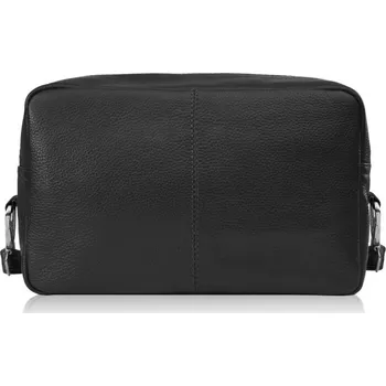 Kabelka Paolo Peruzzi Dámská kožená kabelka přes rameno klasická Peruzzi; černá