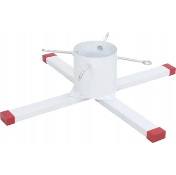 Stojánek na vánoční stromek Bílý stojan na vánoční stromek 61x61x15,5 cm