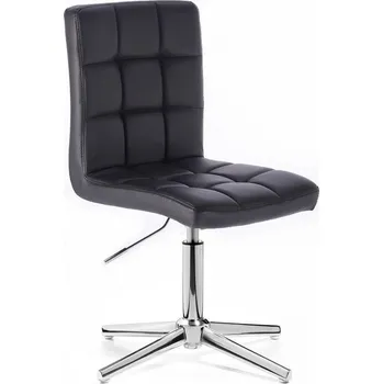 LuxuryForm DESIGN Židle TOLEDO na stříbrném kříži - černá (VPT)