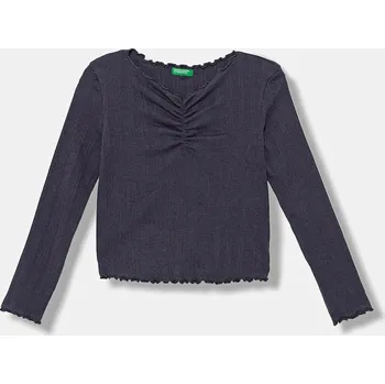 Chlapecké tričko Dětské tričko s dlouhým rukávem United Colors of Benetton šedá barva, 3KIEC10Q9 3KIEC10Q9.G.seasonal 90X, vel. 120