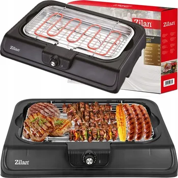 Kuchyňský gril Tradiční elektrický gril Zilan Barbecue Grill černý 2000 W