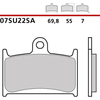 Brzdová destička BREMBO 07SU22SA Sada brzdových destiček