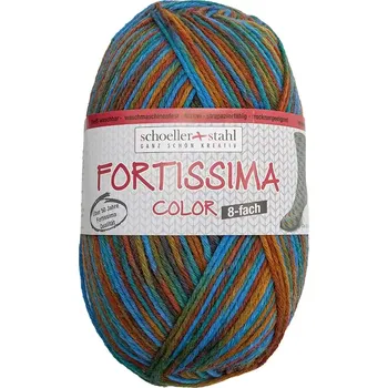 Příze Schoeller Stahl Fortissima color 8-fach 0802 (Ponožková příze Fortissima color 8-fach)