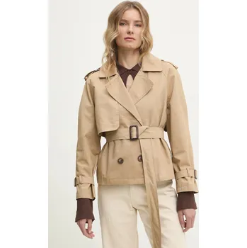 Krátký trenčkot Answear.LAB JS963.HWK béžová 80X, vel. L