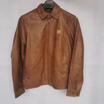 Moto bunda Leather Fashion Lehká bunda z jehněčí kůže v klasickém střihu Velikost: XS, Barva (Varianta): RANDOM Yellow Brown