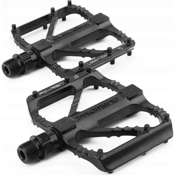 Pedál na kolo Platformové pedály na kolo pro MTB trekking hliníkové černé lehké