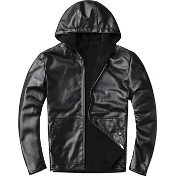 Moto oblečení Leather Fashion Zimní bunda z jehněčí kůže s bavlněnou podšívkou Barva: Černá, Velikost: S