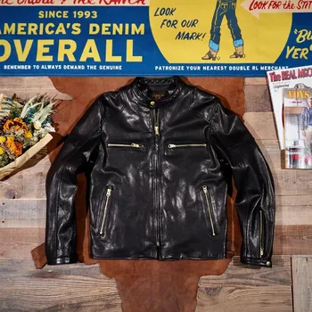 Moto bunda Leather Fashion Kožená bunda z kozí kůže v klasickém střihu Velikost: L, Barva (Varianta): sheep leather