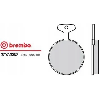 Brzdová destička BREMBO brzdové destičky moto 07YA0207