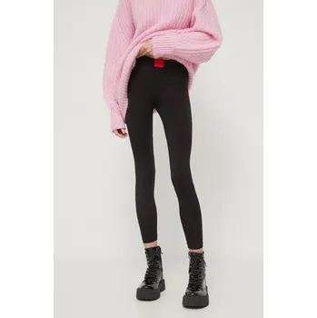 Dámské legíny Společenské legíny HUGO LEGGINGS THERMAL černá barva 50492277 99X, vel. L