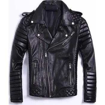 Moto bunda Leather Fashion Motorkářská bunda z měkké jehněčí kůže ve slim střihu Velikost: L, Barva (Varianta): Sheepskin thin