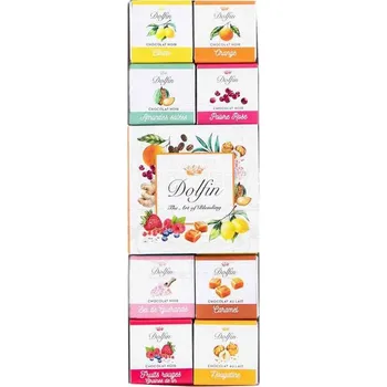 Čokoláda Dárkový box degustačních čokolád "Mix mléčná a hořká" 24ks - Dolfin