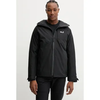Péřová sportovní bunda Jack Wolfskin ICECAPE černá barva, A65299 99X, vel. L
