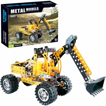 ostatní stavebnice Kovová stavebnice 256 ks- Kolový bagr
