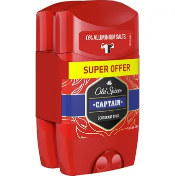 Kosmetika Old spice Captain Tuhý deodorant 2x50ml