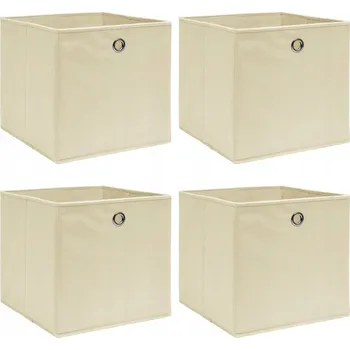 Úložný box Krabice s víkem v odstínech hnědé a béžové