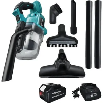 Hubice k vysavači Bezdrátový ruční vysavač 450x207 mm 18V kompatibilní s Makita baterií 4,0Ah Přenosný vysavač s nástavci na podlahy, koberce a chlupy mazlíčků