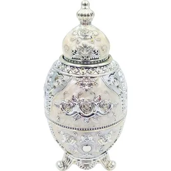 Fabergé vajíčko stříbrné 18 cm