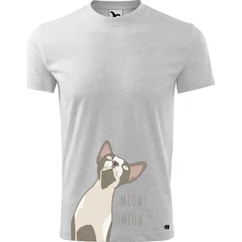 Dětské tričko s potiskem Sphynx Velikost: 122/6 let, Barva trička: Světle khaki