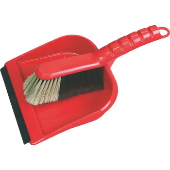Set lopatka s gumovou lištou + smetáček (plast)