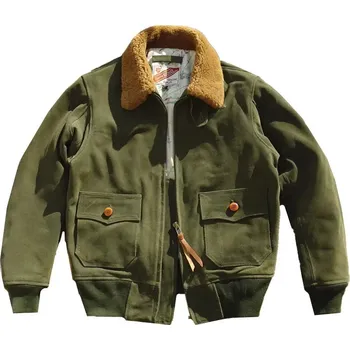 Moto bunda Leather Fashion Kožená G1 bunda z broušené hovězí kůže Barva: Tmavě Zelená, Velikost: 4XL