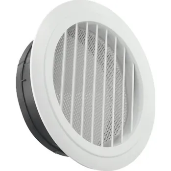 Domácí ventilátor Kulatý větrací otvor 150 mm 192x70x145 mm Nastavitelná plastová mřížka ABS Lamelový kryt na stěnu a strop Odolný větrací kryt pro vnitřní použití