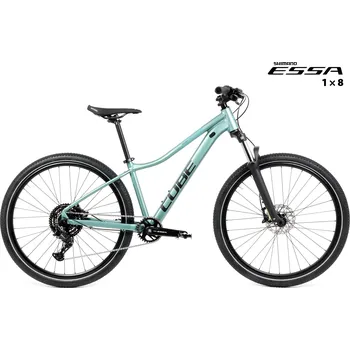 Horské kolo Kolo MTB 27,5" Cube Access WS EXC Shimano ESSA 1x8, velikost XS – 13", šedomodrá (eukalyptus)