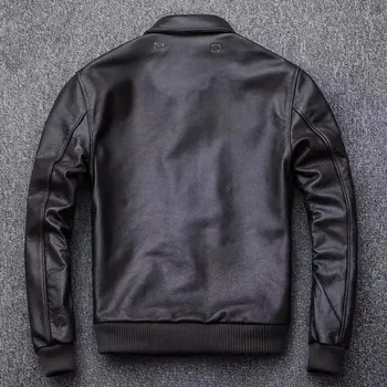 Moto oblečení Leather Fashion Pilotní bunda A2 z hovězí kůže v krátkém střihu Velikost: S, Barva (Varianta): Brown unmarked