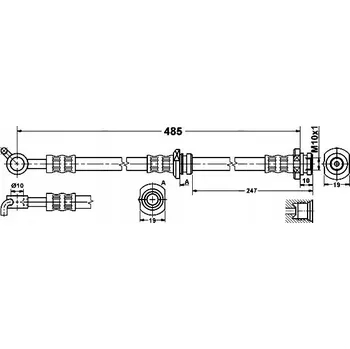 Brzdová hadice ATE 24.5290-0485.3 Brzdová hadice