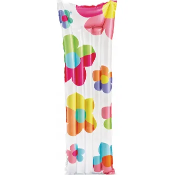NAFUKOVACÍ MATRACE NA PLAVÁNÍ, PLÁŽOVÁ, KVĚTINY 183x69 Cm INTEX