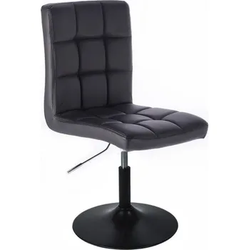 LuxuryForm DESIGN Kosmetická židle TOLEDO na černém talíři - černá (VPT)