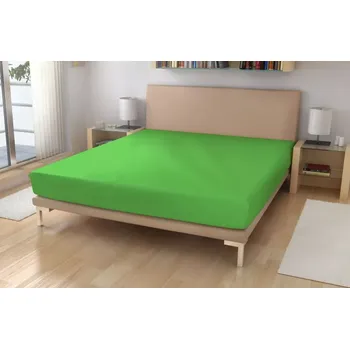 Prostěradlo Froté prostěradlo EXKLUSIVE Ostře zelená 90/200