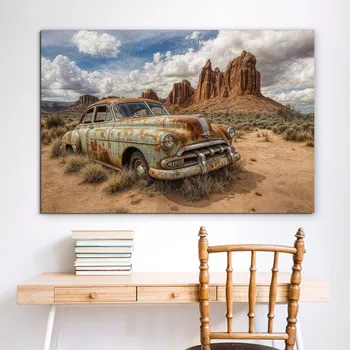 Obraz Dřevěný obraz - Wasteland | DUBLEZ