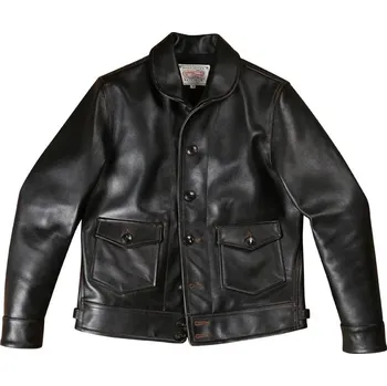 Moto bunda Leather Fashion Kožená bunda z italské hovězí kůže v klasickém stylu Barva: Černá, Velikost: L