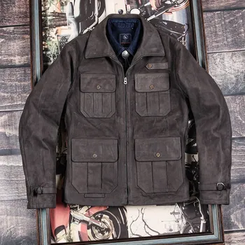 Moto bunda Leather Fashion Lovecká bunda z pravé hovězí kůže v úzkém střihu Velikost: S