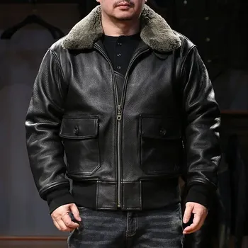 Moto bunda Leather Fashion Kožená bunda A2 z kozí kůže v odolném provedení Velikost: L