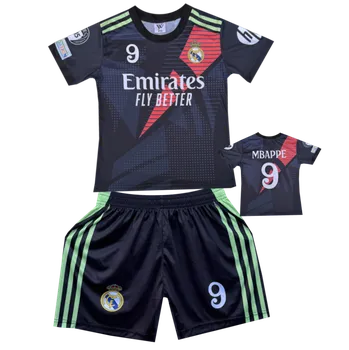 Fotbal Numberoplus Premium dětský fotbalový dres Komplet Real Madrid FC - Kylian Mbappe 9 (Emirates Fly Better) Velikost: 9-let.(vel.128)