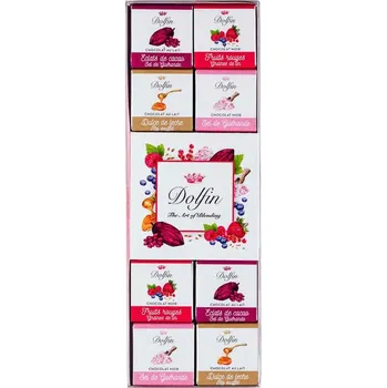 Bonboniéra Dárkový box degustačních čokolád "Sucré-salé" 24ks - Dolfin