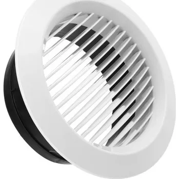 Domácí ventilátor Kryt ventilátoru kulatého potrubí 150 mm 200x78x145 mm Větrací mřížka ventilační otvor Ochranný kryt odvodního ventilu pro proudění vzduchu