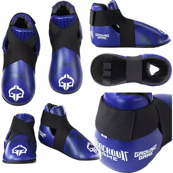Chránič holeně pro bojový sport Chrániče holení a nártů Ground Game Boty na kickbox vel. L