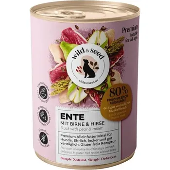 Krmivo pro psa Wild&Seed Dog konz. - kachna 400 g