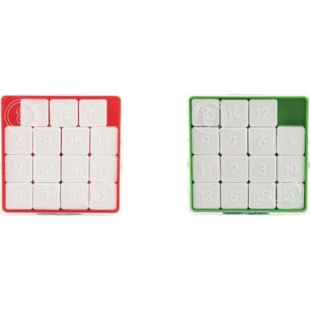 Hlavolam Teddies Hra 15 hlavolam přesouvačka plast 7,5x7,5cm Barvy: modrá