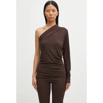 Dámská halenka Halenka Rick Owens Lilies Diana, M, hnědá, 98X
