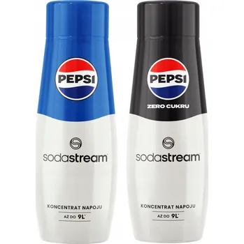 Sirup pro výrobník sody Sada koncentrátů SodaStream Pepsi + Pepsi Max