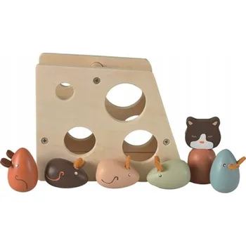 Dřevěná hračka AE07 dřevěná hračka dovednostní hra Egmont sýr