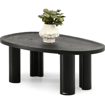 Konferenční stolek MPT Oválný konferenční stolek Alpin B - černý