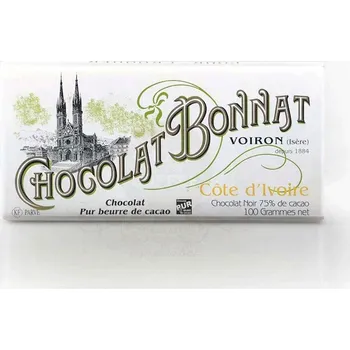 Cukrovinka Hořká čokoláda 75% Pobřeží Slonoviny - Bonnat