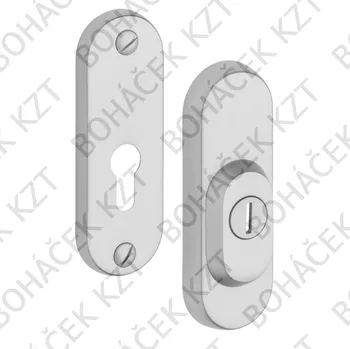Dveřní kování R3/O Nerez mat – Zámek: Bez zadlabacího zámku