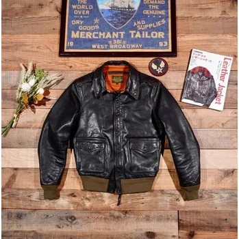 Moto bunda Leather Fashion Klasická kožená bunda v jezdeckém stylu Velikost: S, Barva (Varianta): A2 olive